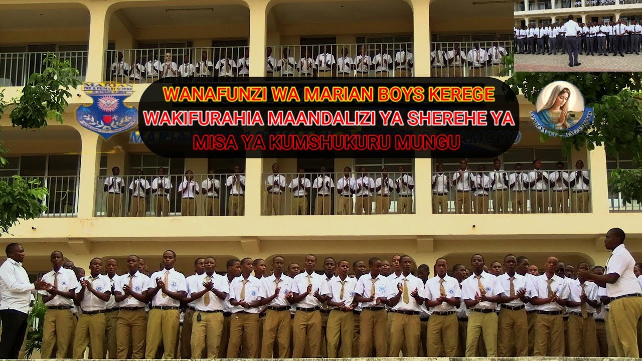 MARIAN BOYS KEREGE WAKIFURAHIA MAANDALIZI KWAAJILI YA SIKU YA SHUKRANI KWA MARIAN_TAREHE  15-08-2025