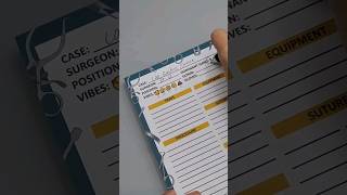 YOU NEED THIS FOR YOUR SURGICAL NOTES | preference card notes