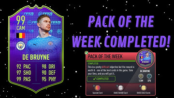 99 DE BRUYNE PACK OF THE WEEK COMPLETED!- FUT 20 Pacybits Pack Opener & Draft