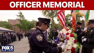 Slain NYPD officer honored 1 year after Midtown office shooting
