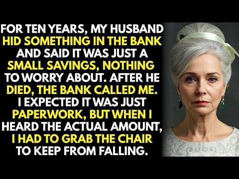 10 years, my husband hid something in the bank. After he died, a call from the bank left me in shock