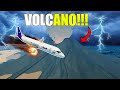 Cargo Plane Crashes Into a Volcano In Stormworks!!!