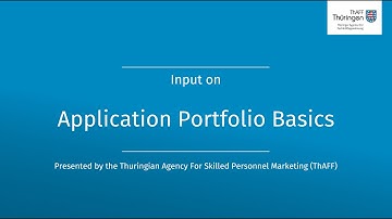 Application Portfolio Basics