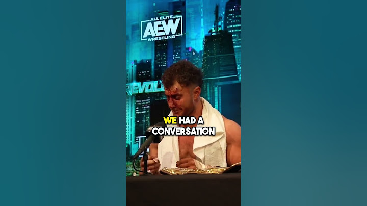 MJF THROWS DRINK ON KID & SAYS "KID LOOKED THIRSTY"