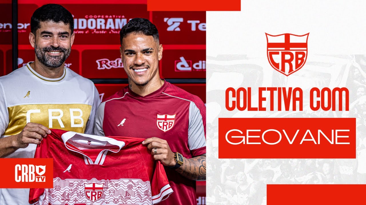 COLETIVA - GEOVANE É OFICIALMENTE APRESENTADO NO CRB