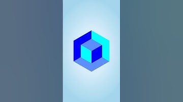 Cubes Illusion ⭐ in Corel Draw in 1 Mint #coreldraw #desgins