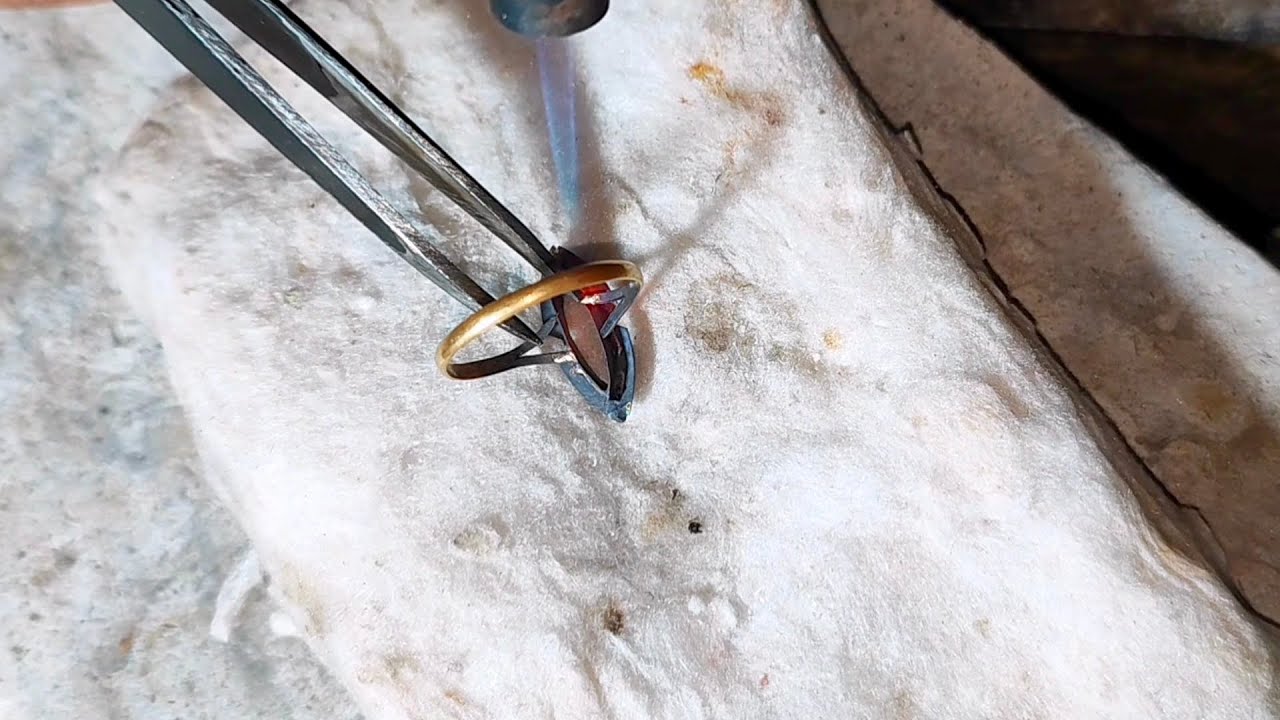How To Make A Gold Ring Gold Ring Making YouTube