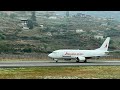 Tri-M.G. Intra Asia Airlines Boeing 737-33AF landing at Paro Airport