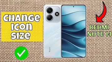 Change icon size || Icon size settings || How to change icon size Redmi Note 14 (Quick Method)