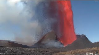 HUGE lava fountain. Biggest so far? 500 meters?