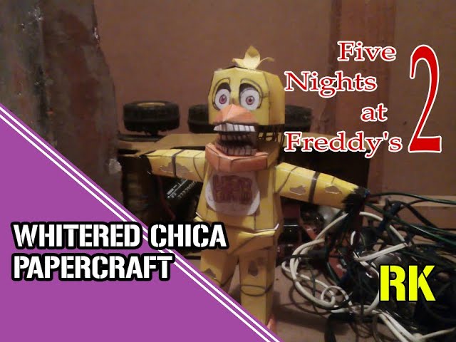 FNaF 2--Withered Golden Foxy Plush Papercraft by