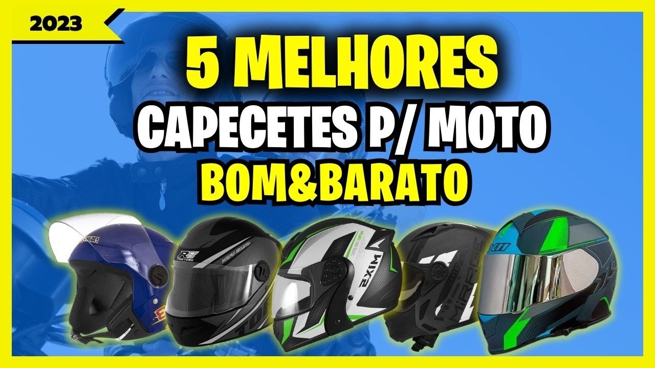 🏆Top 5 Melhores Capacetes para Moto Bom e Barato de 2023/Qual o Melhor ...