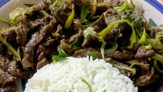 Dry beef chilli/ڊراء بيف چلي /how to cook/recipe/Urdu/sindhi