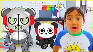 robo combo sneak into ryans house 1 hr kids video