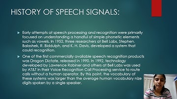 DIGITAL SPEECH SIGNAL PROCESSING (DSP -TECH TALK)