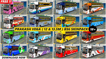 DOWNLOAD 15+ BUS SKINS VOOR PRAKASH VEGA BS6 SLEEPER BUS MOD VOOR BUS SIMULATOR INDONESIA | BUSSID
