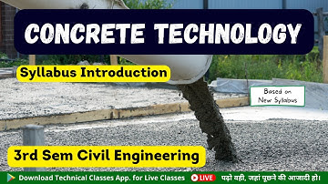 Concrete Technology(Syllabus Introduction) || 3rd Semester Civil Engineering