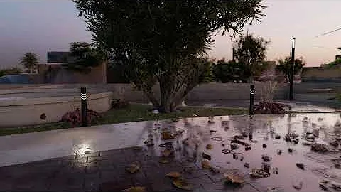landscape animation with lumion 10 (a rainy day )