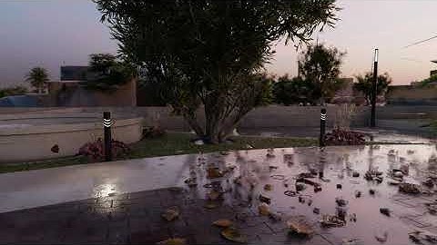 landscape animation with lumion 10 (a rainy day )