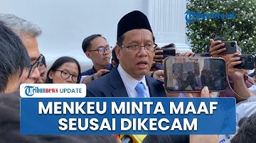Menkeu Purbaya Minta Maaf, Pasca Dikecam Gara-gara Sebut Tuntutan 17+8 Suara Sebagian Kecil Rakyat