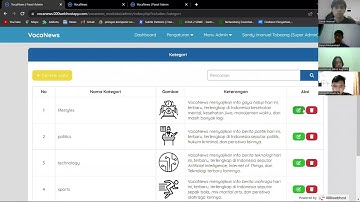 Demo Website Portal Berita "VocaNews"