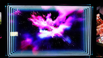 Infinity Mirror TV - How to Make a Holographic 3D Display Using a Pepper