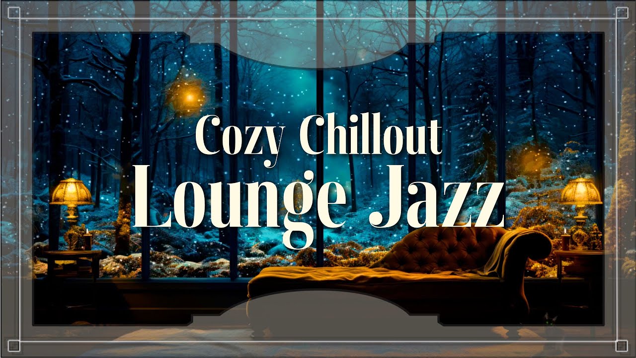Cozy Forest Lounge, Candles & Kitten | Groovy Chillout Lounge Jazz | Serenity, Relaxing & Calming