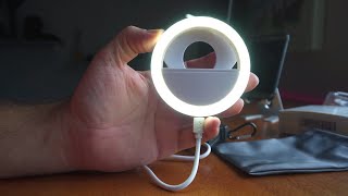 Selfie Ring Light  Dimmable & Rechargeable