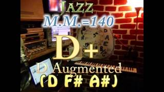 d augmented (d f# a#) - jazz - m.m.=140 - one chord backing track