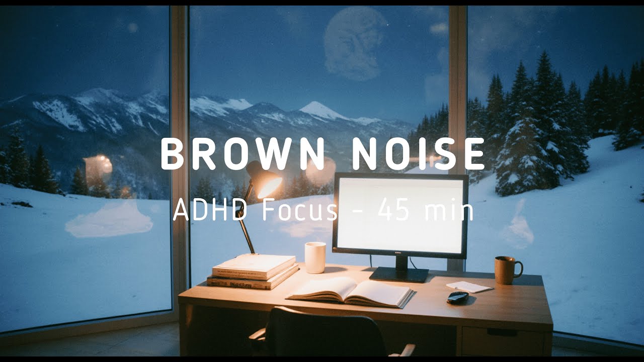Smoothed Brown Noise 45 Minutes – Deep Focus for Exams & Work