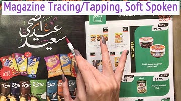 ASMR *  Tracing & Tapping! * Flipping through a Magazine * Page Turning * Whispering * ASMRVilla