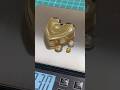 【約400万円】育てた金塊を溶かしてハートのインゴットにしました #金塊ビンゴ #砂金 #shortsfeed
