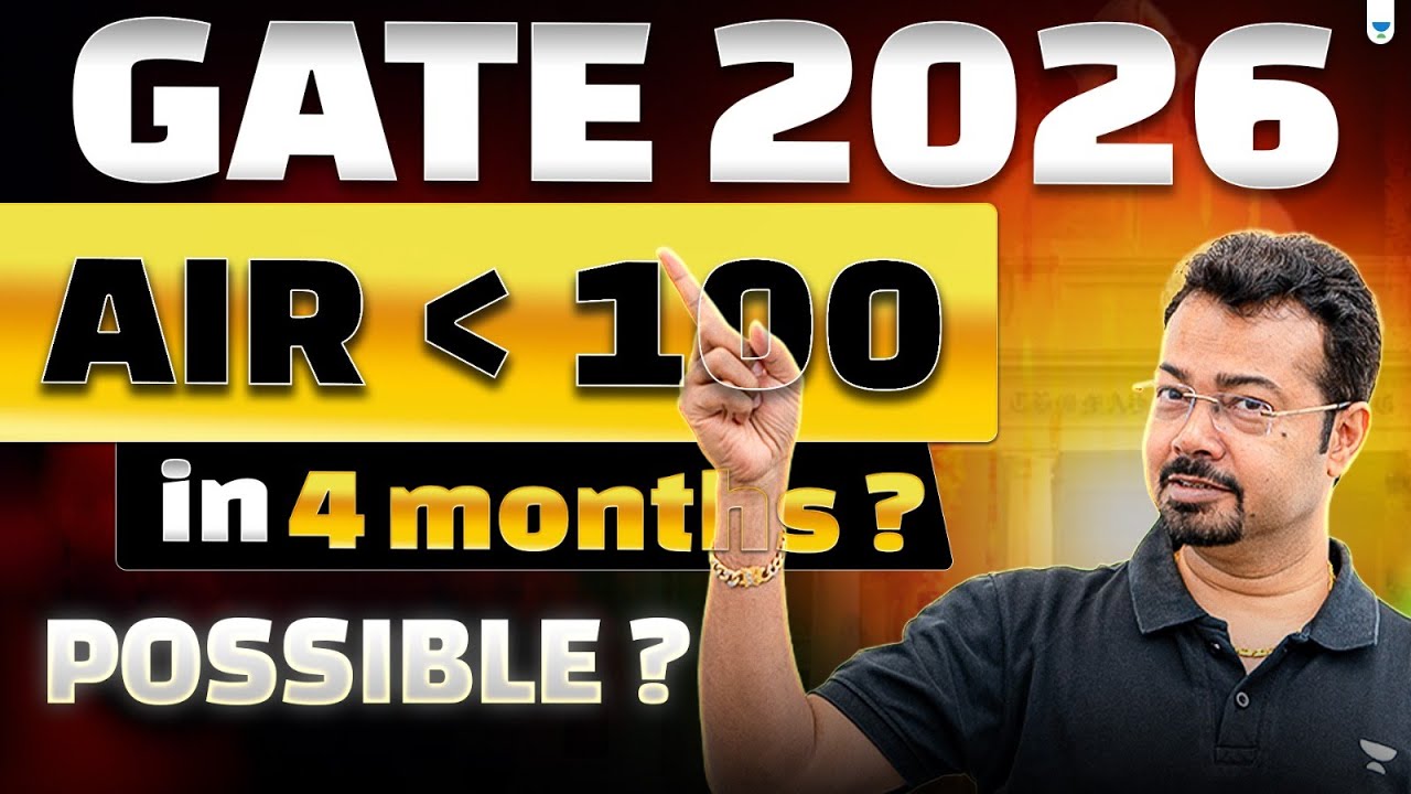 GATE 2026: Mission AIR Under 100 in 4 Months! SK Mondal - YouTube