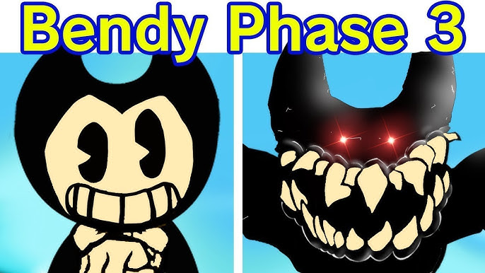 How to draw Bendy Cutout (FNF: Indie Cross) - SketchOK