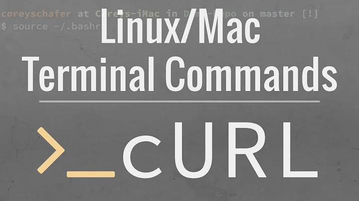 Linux/Mac Terminal Tutorial: How To Use The cURL Command