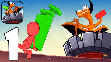 Outdo Stack Race: Brick Tower - Gameplay Walkthrough Part 1 Build a tower empire (Android,iOS)