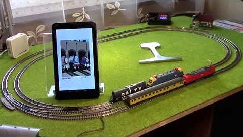 WiFi controlled N gauge model locomotive powered by ESP8266 TEST 5