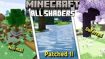 All working shaders in MCPE | Normal Vs Patched Vs Deferred Shaders | Ultra Realistic Shaders |