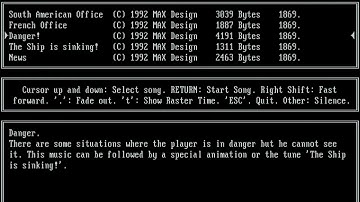 HSCDEMO3.EXE - Danger! - Adlib Music Demo by Hannes Seifert [Adlib, OPL2, YM3812]