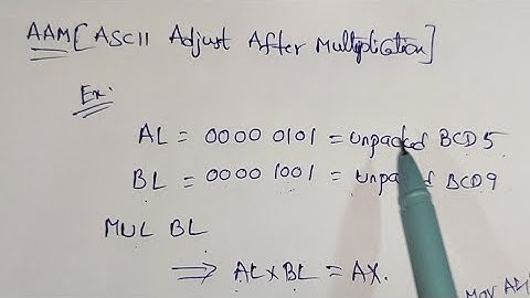 //ASCII Arithmetic instructions of 8086 microprocessor part-2//AAM & AAD//in Telugu//diploma/B.tech/