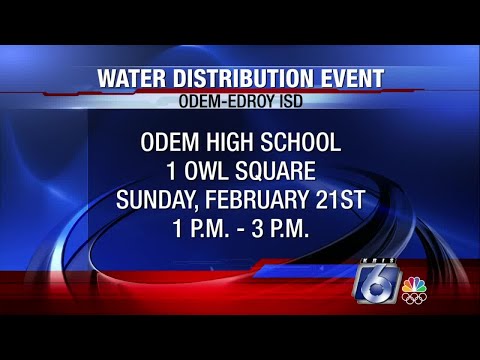 Odem High School hosting water distribution Feb. 21