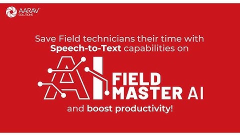 Record job updates hands-free with FieldMaster AI