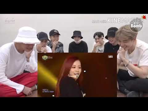 bts reaction to blackpink playing with fire sbs inkigayo