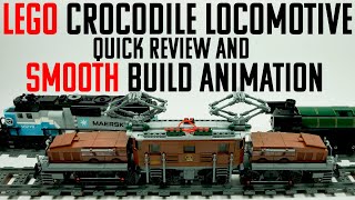 LEGO CROCODILE LOCOMOTIVE 10277 -BUILD ANIMATION AND QUICK REVIEW