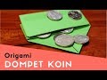 Tutorial cara membuat origami dompet koin dari kertas