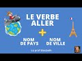 Aller   ville et pays en français. Niveau A1 de FLE