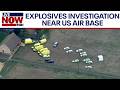 UK police evacuate homes near air base used by US and detain men on suspected explosives offensives