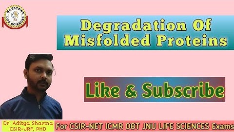 Degradation of Misfolded Secretory Proteins  | By Keystone Life Sciences, For CSIR-NET ICMR DBT JNU