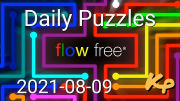 Flow Free - Daily Puzzles - 2021-08-09 - August 9th 2021