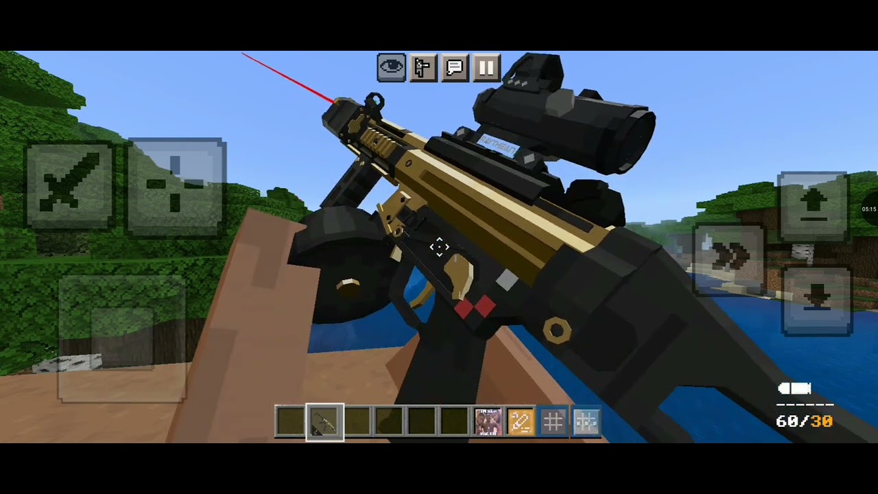 MINECRAFT MODS TACZ GOLDEN EDITION ATTACHMENT FOR MOBILE GAMEPLAY - YouTube